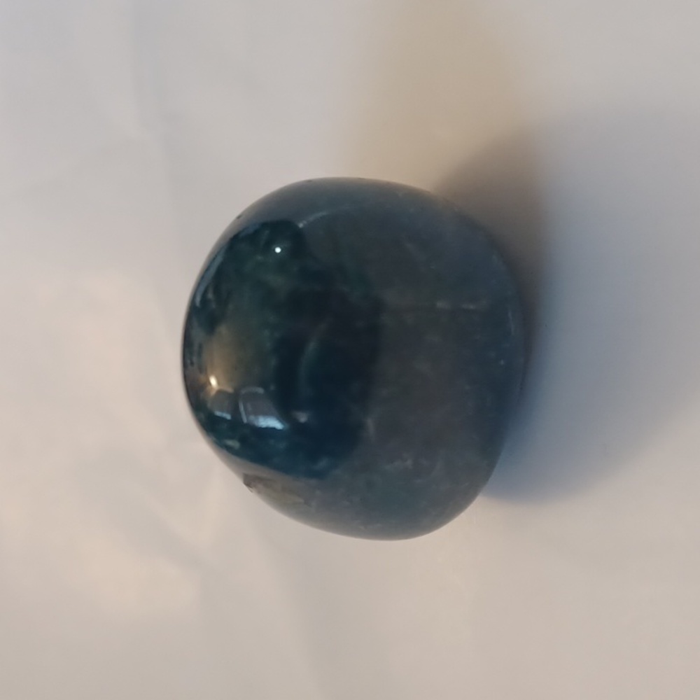 4/$40 Smooth Dark Bluish Teal Crystal - Gemstone